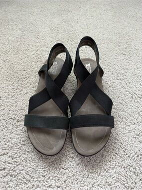 Mephisto Air Relax super comfy black sandals. Size 41